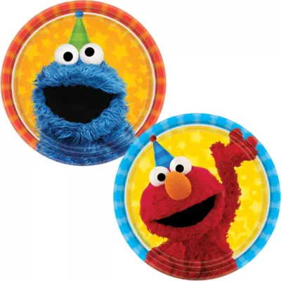  PartyCity Sesame Street Dessert Plates 8ct