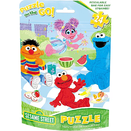 PartyCity Sesame Street Puzzle Bag 24pc