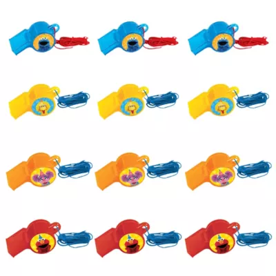 PartyCity Sesame Street Whistles 12ct