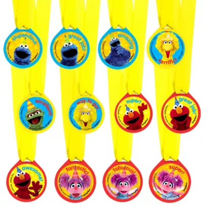 PartyCity Sesame Street Award Medals 12ct