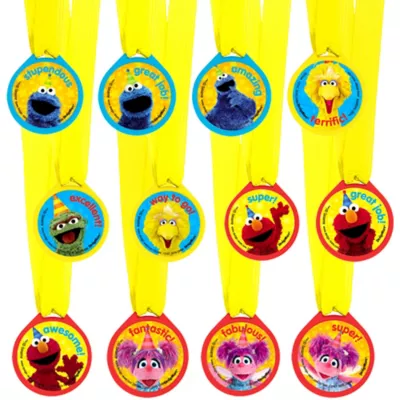  PartyCity Sesame Street Award Medals 12ct