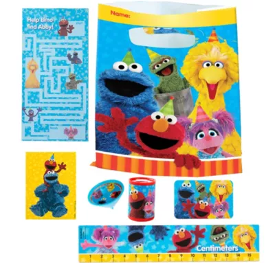 PartyCity Sesame Street Basic Favor Kit for 8 Guests