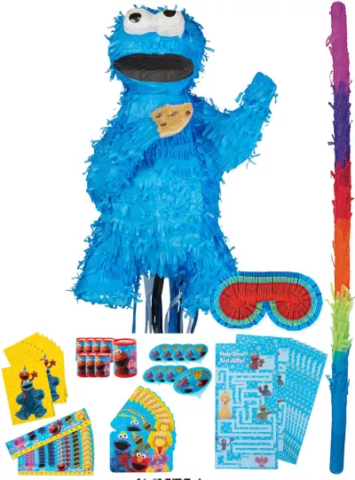 PartyCity Cookie Monster Pinata Kit with Favors