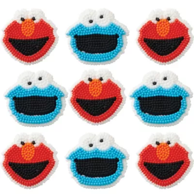 PartyCity Wilton Sesame Street Icing Decorations 9ct