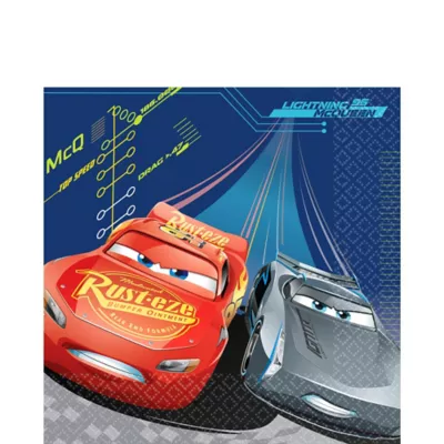 PartyCity Cars 3 Lunch Napkins 16ct