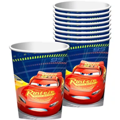 PartyCity Cars 3 Cups 8ct