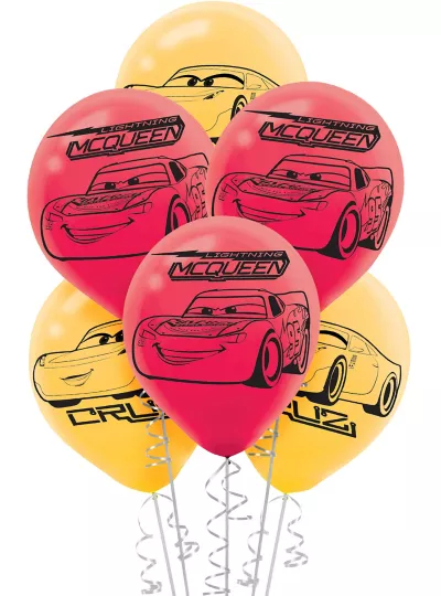 PartyCity Cars 3 Balloons 6ct