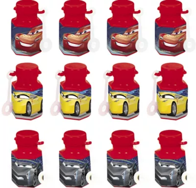 PartyCity Cars 3 Mini Bubbles 12ct