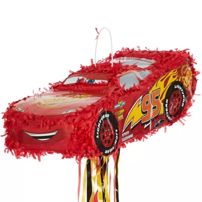 PartyCity Pull String Lightning McQueen Car Pinata - Cars 3