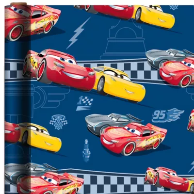 PartyCity Lightning McQueen & Cruz Ramirez Gift Wrap - Cars 3
