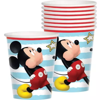  PartyCity Mickey Mouse Cups 8ct