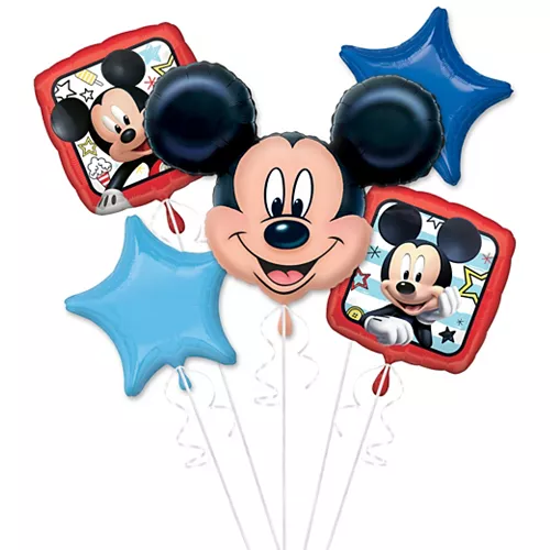 PartyCity Mickey Mouse Balloon Bouquet 5pc