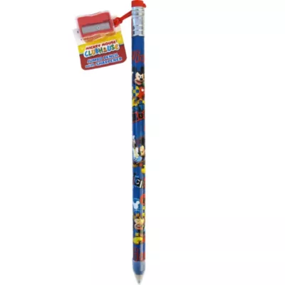 PartyCity Mickey Mouse Giant Pencil with Sharpener