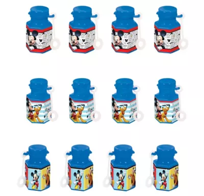 PartyCity Mickey Mouse Mini Bubbles 12ct