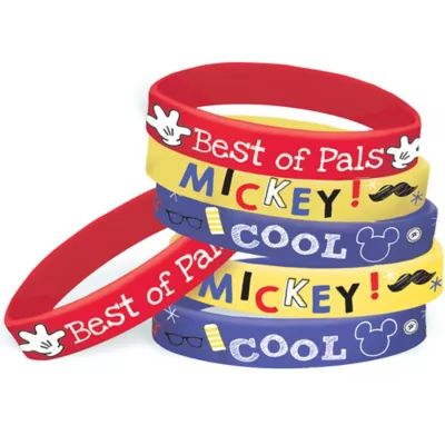 PartyCity Mickey Mouse Wristbands 6ct