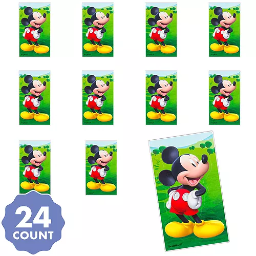 PartyCity Jumbo Mickey Mouse Stickers 24ct