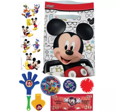 PartyCity Mickey Mouse Basic Favor Kit for 8 Guests
