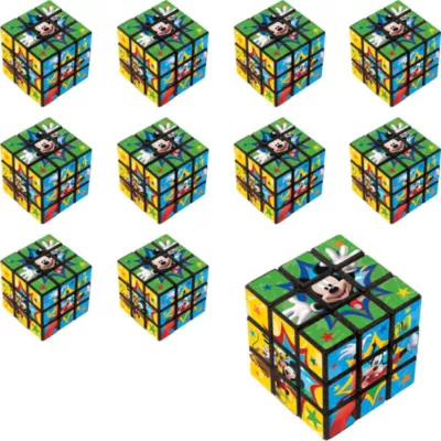 PartyCity Mickey Mouse Puzzle Cubes 24ct