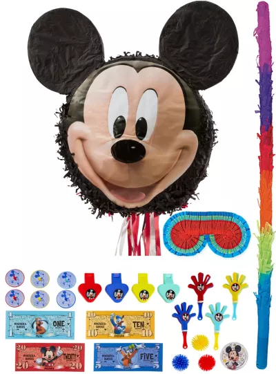 PartyCity Smiling Mickey Mouse Pinata Kit with Favors