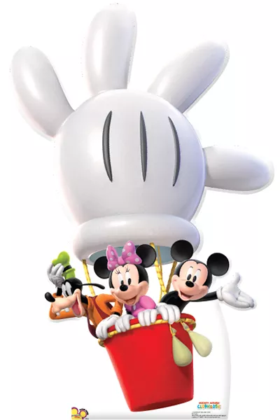 PartyCity Mickey Mouse Balloon Ride Life-Size Cardboard Cutout
