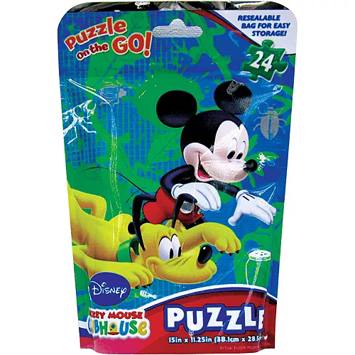 PartyCity Mickey Mouse Clubhouse Puzzle Bag 24pc