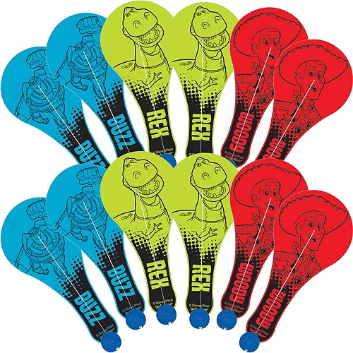 PartyCity Toy Story Mini Paddle Balls 12ct