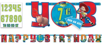PartyCity Toy Story Birthday Banner