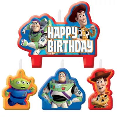 PartyCity Toy Story Birthday Candles 4ct