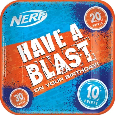 PartyCity Nerf Lunch Plates 8ct