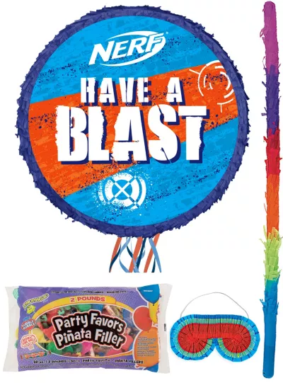 PartyCity Nerf Pinata Kit with Candy & Favors