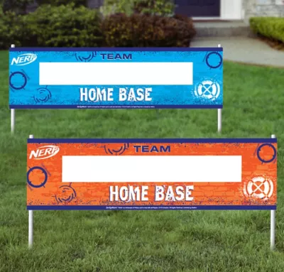 PartyCity Nerf Home Base Signs 2ct
