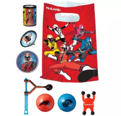 PartyCity Power Rangers Ninja Steel Basic Favor Kit for 8 Guests