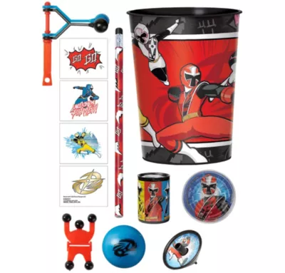PartyCity Power Rangers Ninja Steel Super Favor Kit for 8 Guests