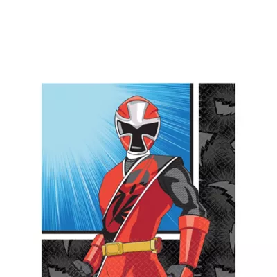 PartyCity Power Rangers Ninja Steel Beverage Napkins 16ct