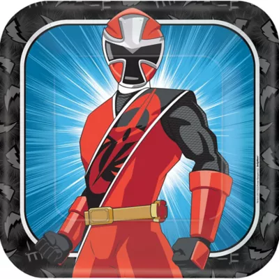 PartyCity Power Rangers Ninja Steel Lunch Plates 8ct