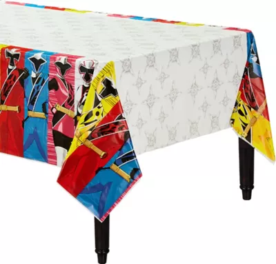 PartyCity Power Rangers Ninja Steel Table Cover