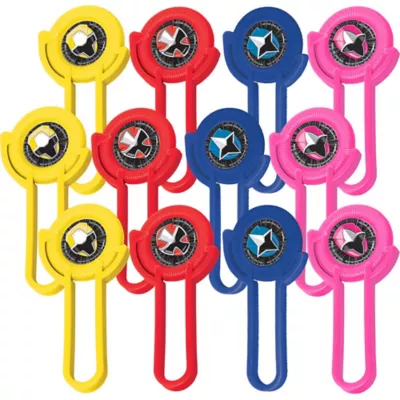 PartyCity Power Rangers Ninja Steel Disc Shooters 12ct