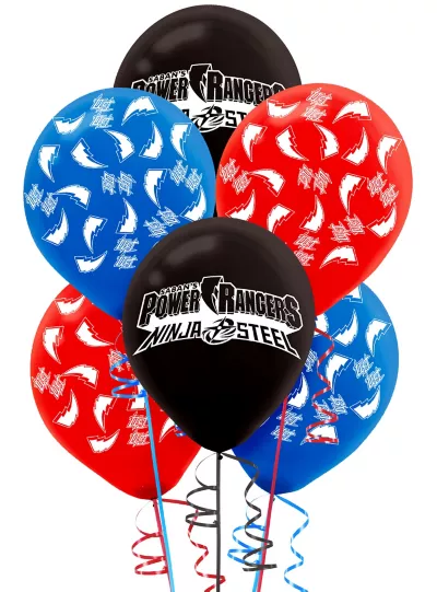 PartyCity Power Rangers Ninja Steel Balloons 6ct