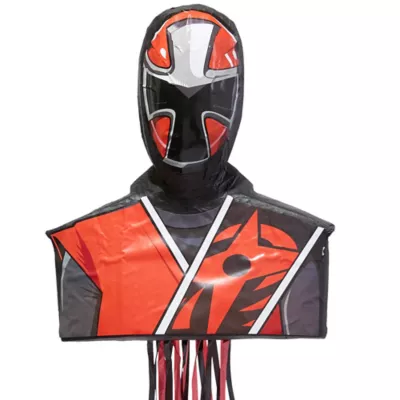 PartyCity Pull String Ninja Steel Red Pinata - Power Rangers Ninja Steel