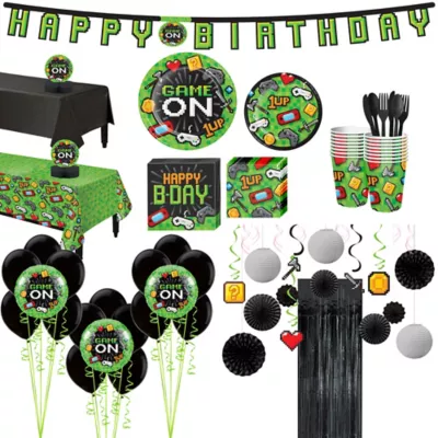 PartyCity Ultimate Video Game Party Kit for 16 Guests