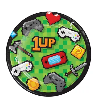 PartyCity Video Game Dessert Plates 8ct