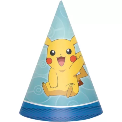PartyCity Pokemon Core Party Hats 8ct