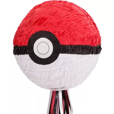 PartyCity Pull String Pokeball Pinata - Pokemon