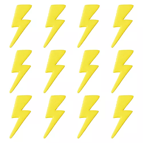 PartyCity Wilton Rosanna Pansino Lightning Bolt Icing Decorations 12ct