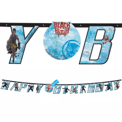 PartyCity Black Panther Birthday Banner Kit