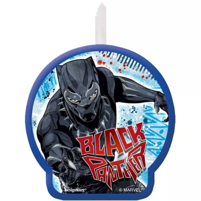 PartyCity Black Panther Birthday Candle