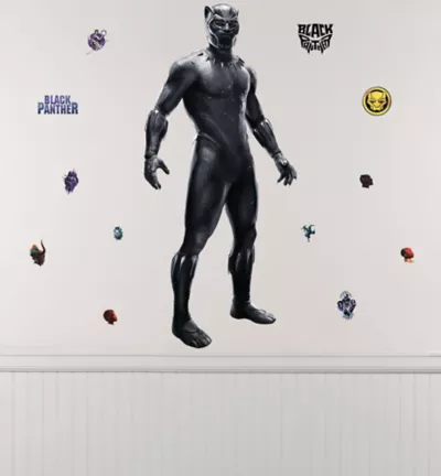 PartyCity Black Panther Wall Decals 18ct