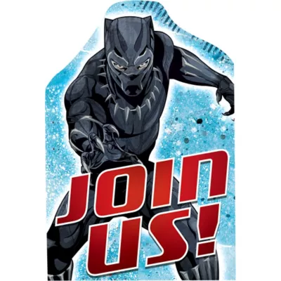 PartyCity Black Panther Invitations 8ct