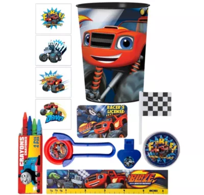 PartyCity Blaze and the Monster Machines Super Favor Kit for 8 Guests