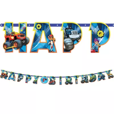 PartyCity Blaze and the Monster Machines Birthday Banner Kit